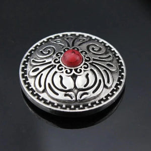 Concho Antiksilver med Blommönster