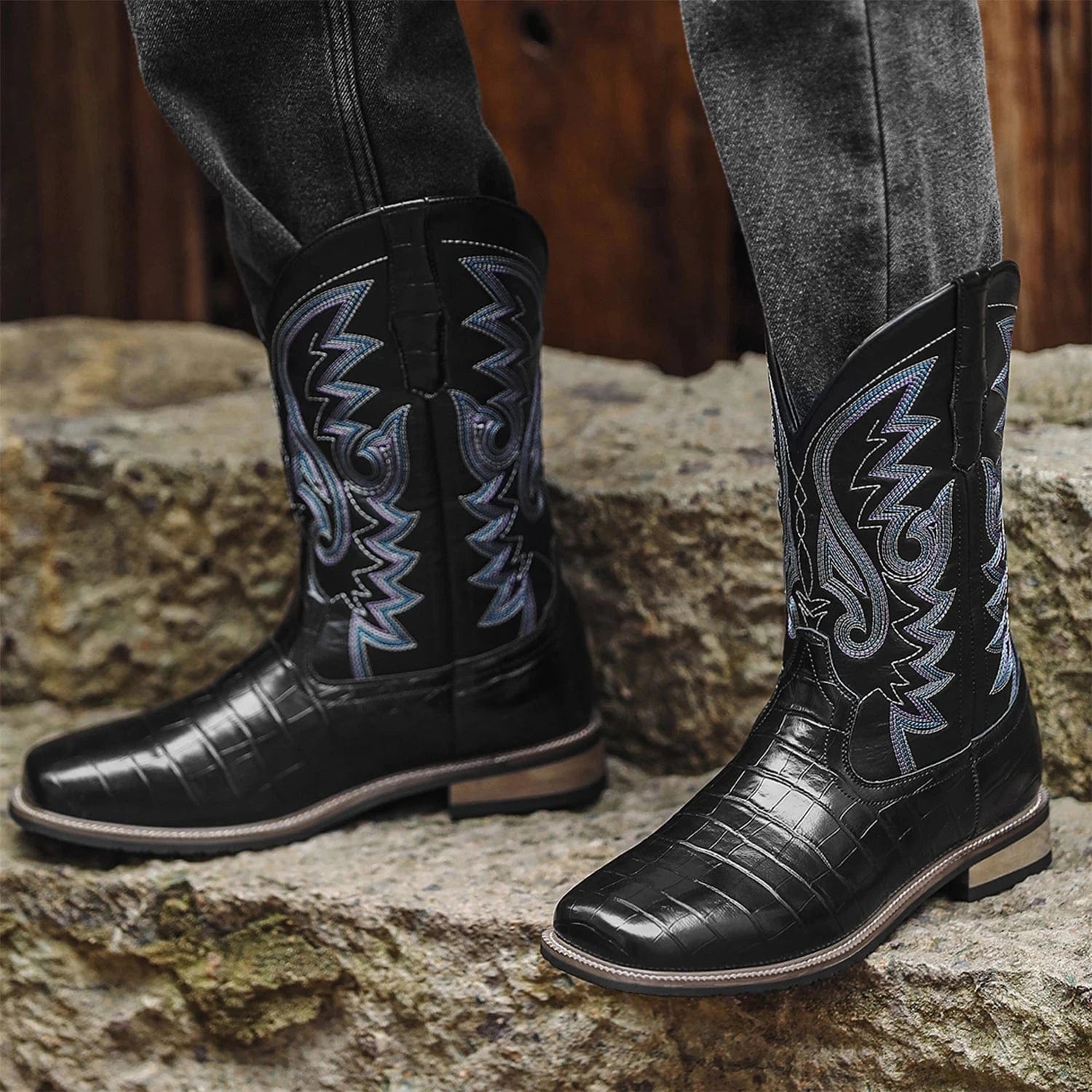 Alligator cowboy boots