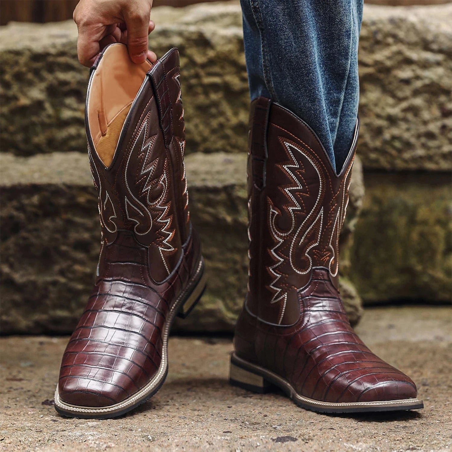 Alligator cowboy boots