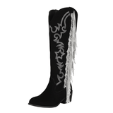 Cowboy boots med fransar Svart / 35.5