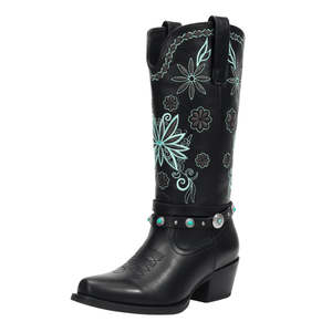 Cowboy skor svarta boots