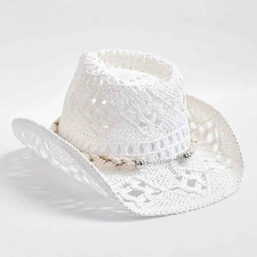Cowboy stråhatt med Snäckor