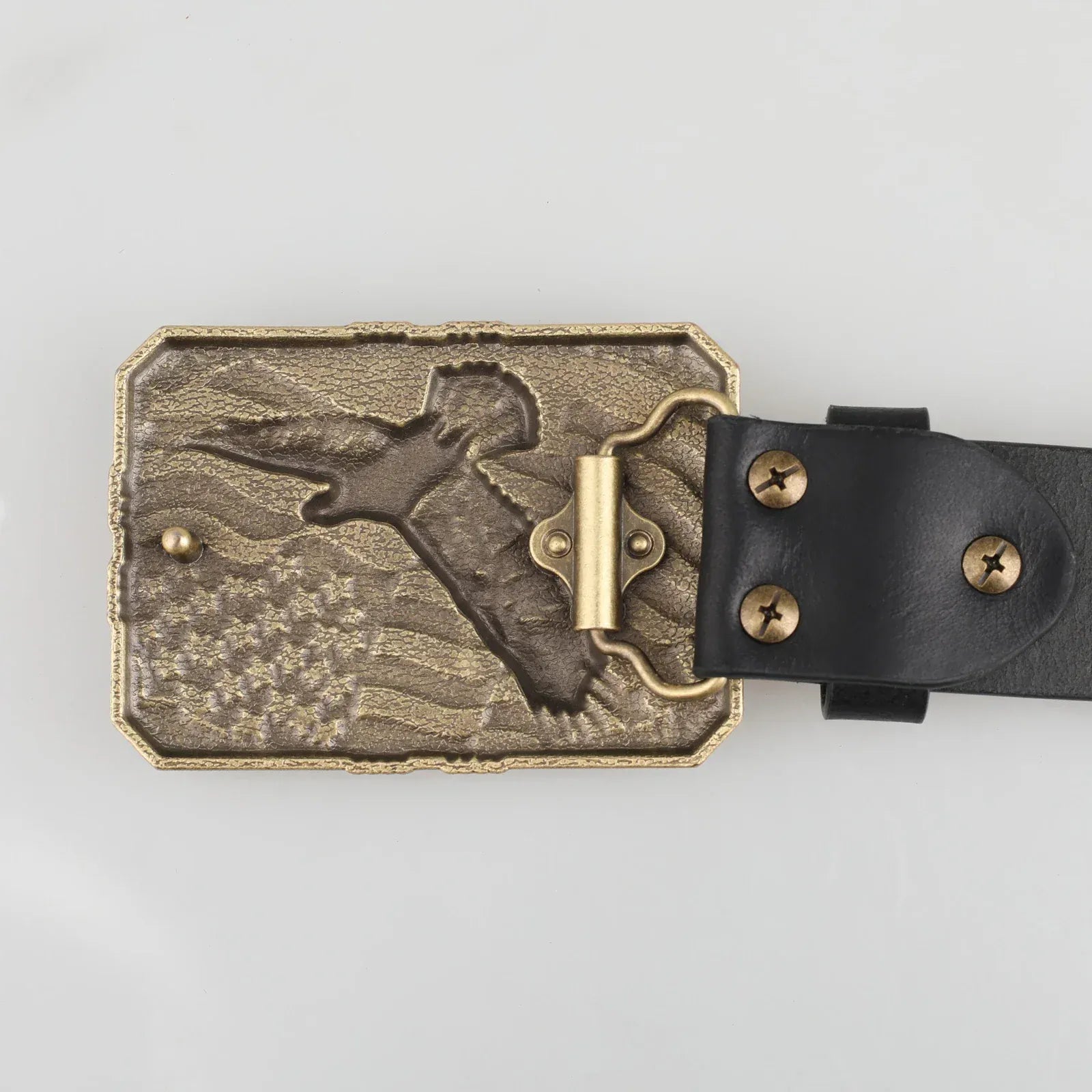 Cowboybälte amerikansk örn i äkta läder