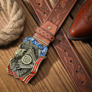 Cowboybälte amerikanskt örnspänne