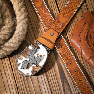 Cowboybälte med örnmotiv