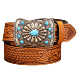Cowboybälte Turkoser Kamel / 120cm