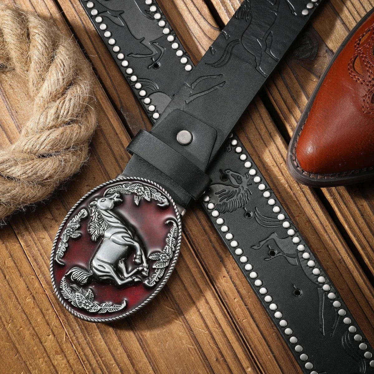 Cowboybälte westernhästdesign
