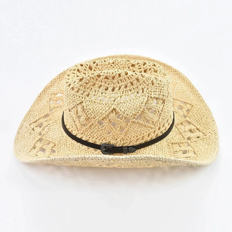 Cowboyhatt i Flätat Halm