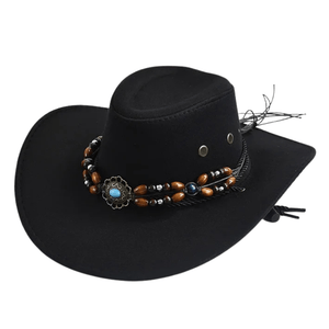 Cowboyhatt i konstmocka med pärlor
