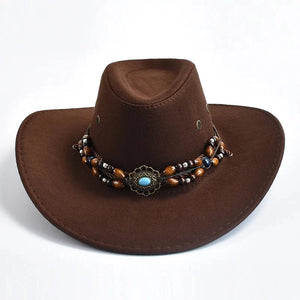 Cowboyhatt i konstmocka med pärlor