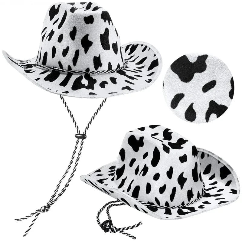 Cowboyhatt Kohudmönster 55-58cm