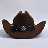 Cowboyhatt med dödskalle Mörkbrun / One Size