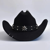 Cowboyhatt med dödskalle Svart / One Size
