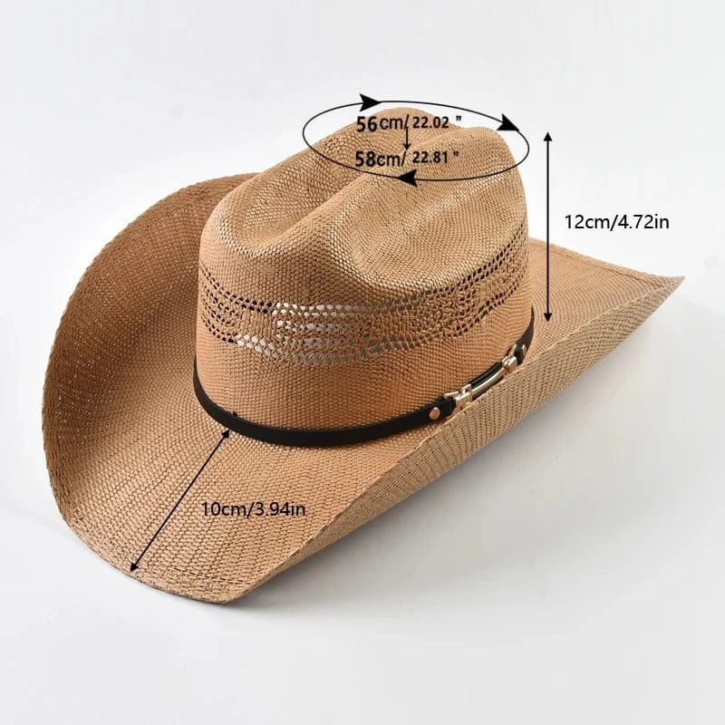 Cowboyhatt stickat