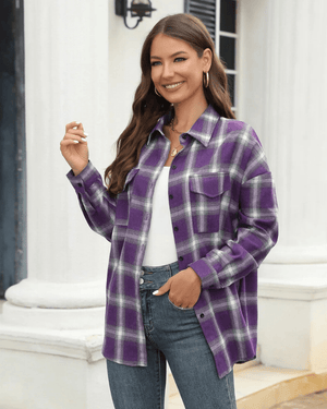 Cowgirl rutig flanellskjorta