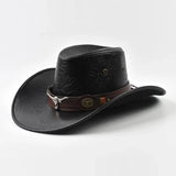 Elegant Cowboyhatt i Konstläder Svart / One Size
