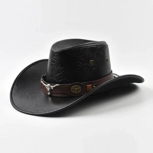 Elegant Cowboyhatt i Konstläder Svart / One Size