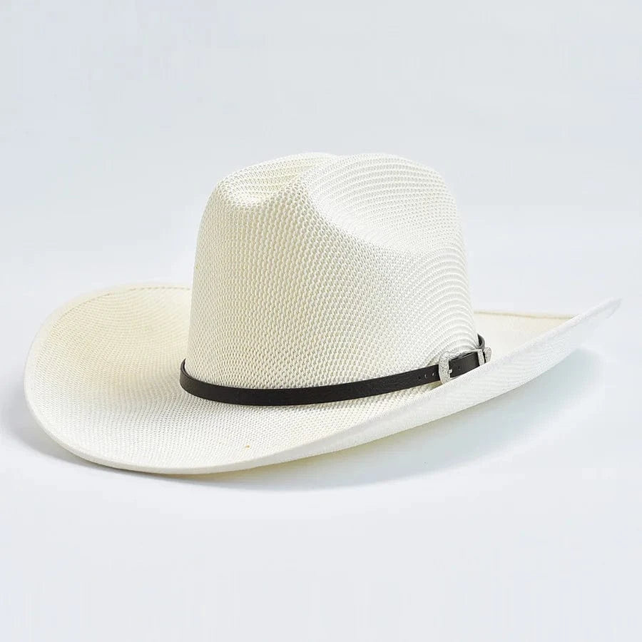 Elegant cowboyhatt i sommar Elfenben / One Size