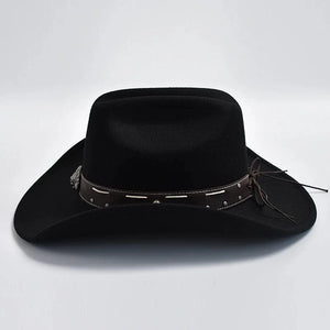 Filthatt Cowboy med Läderbälte