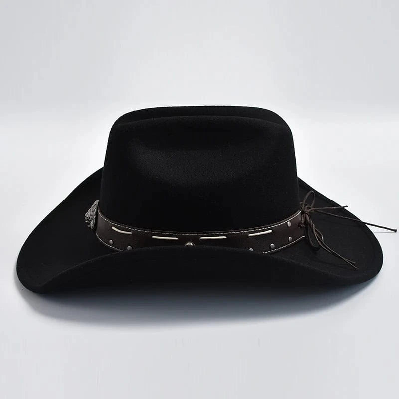 Filthatt Cowboy med Läderbälte