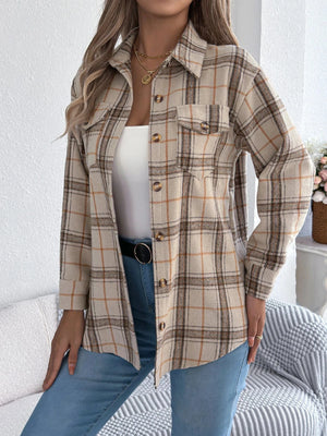 Flanell skjorta dam