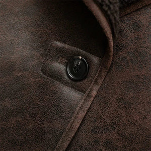 Fodrad skinnjacka dam