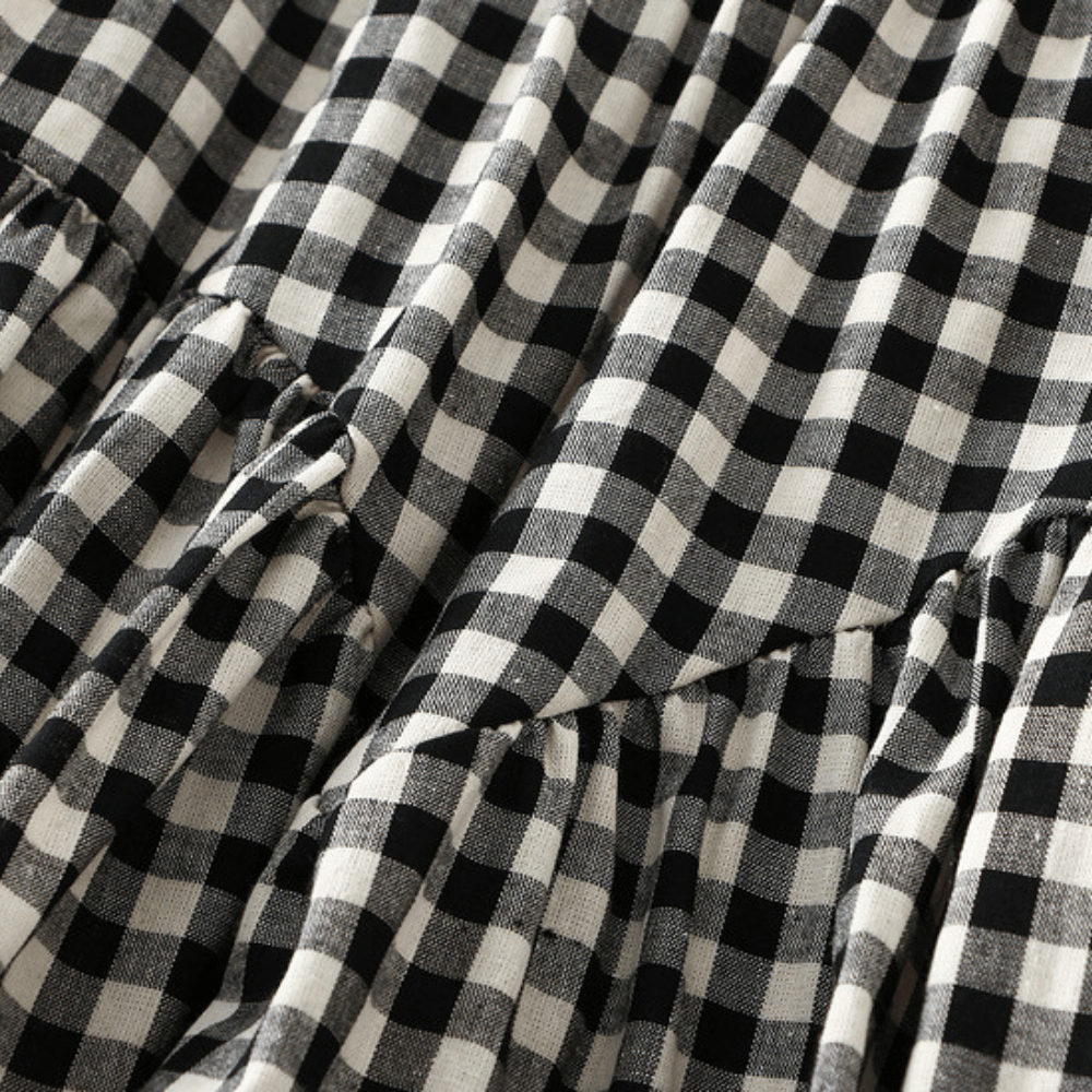 Gingham kjol