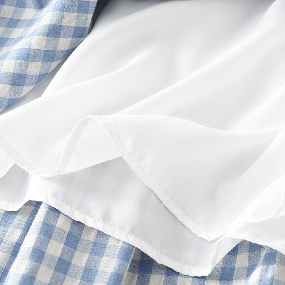 Gingham kjol