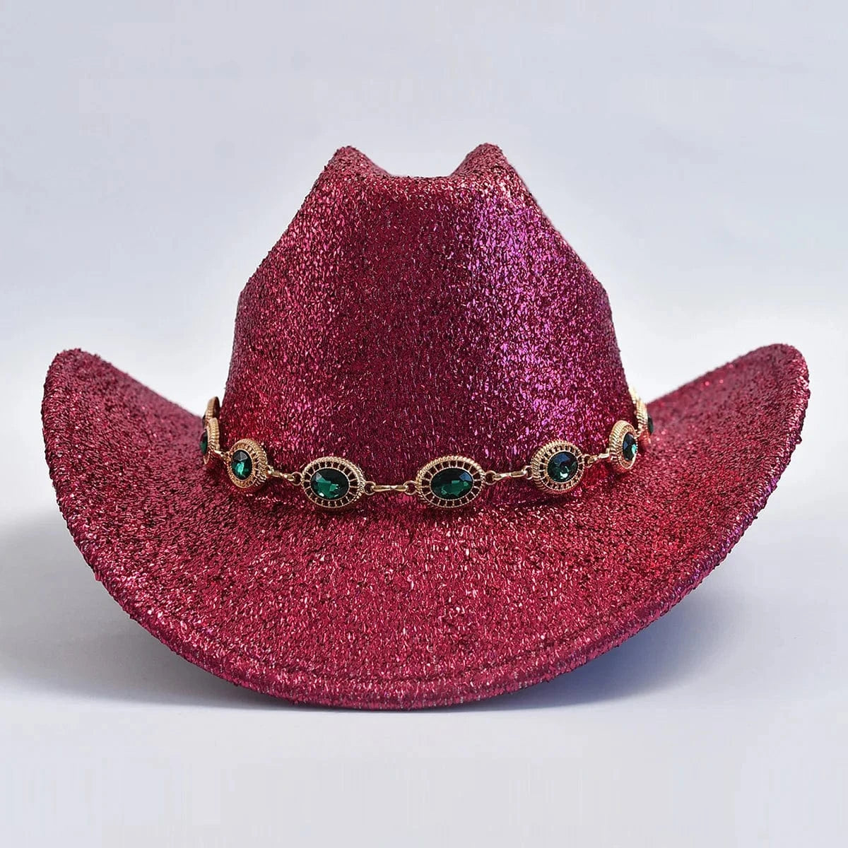 Glittrig cowboyhatt med strass