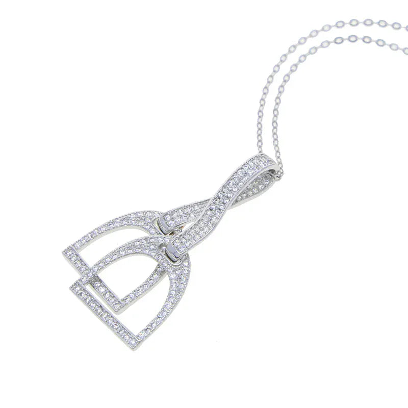 Halsband stigbyglar i äkta silver Silver / 41med5cm