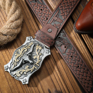 Herr­ cowboybälte longhornspänne