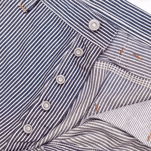Hickoryrandiga jeans herr