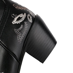 Höga cowboy boots
