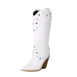 Högklackade Cowboyboots för Dam Vit / 35