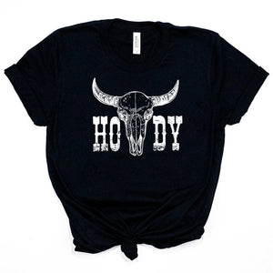 "Howdy" Western T-shirt Svart / S