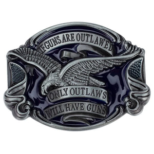 If Guns Are Outlawed Bältesspänne Silver