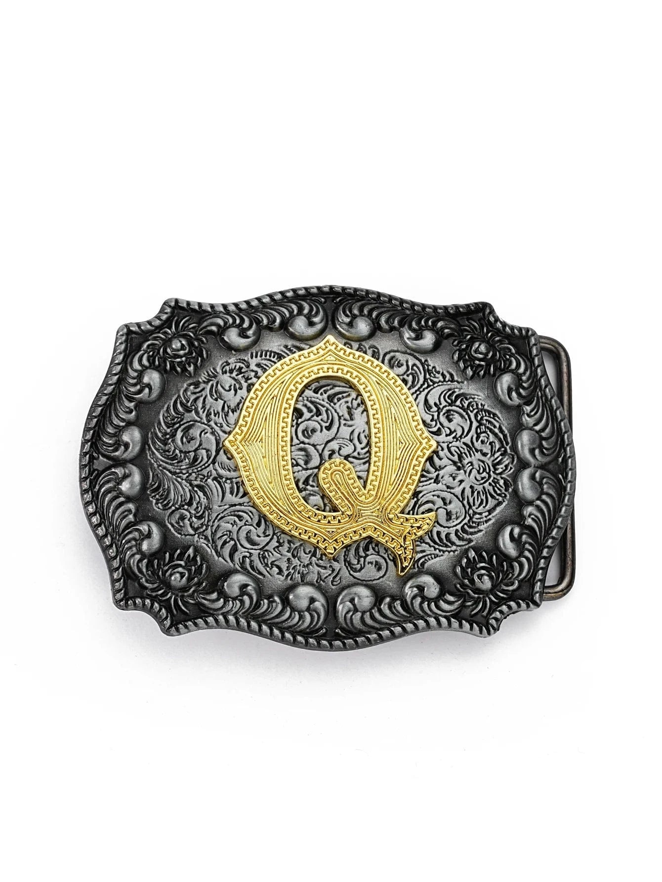 Initial Bältesspänne Bokstav Guld Silver Bokstav Q