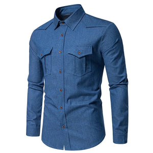 Jeans skjorta western