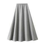 Kjol a linje midi Grå / One Size