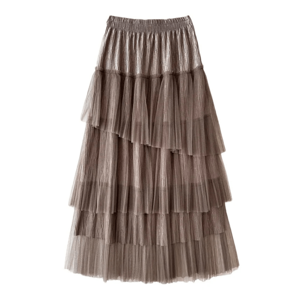 Kjol i tyll Khaki / One Size