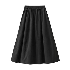 Kjol med fickor Svart / One Size