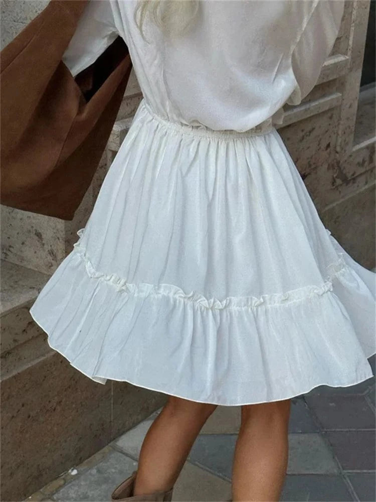 Klänning volang