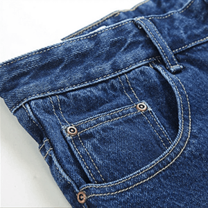 Klassiska raka jeans för män