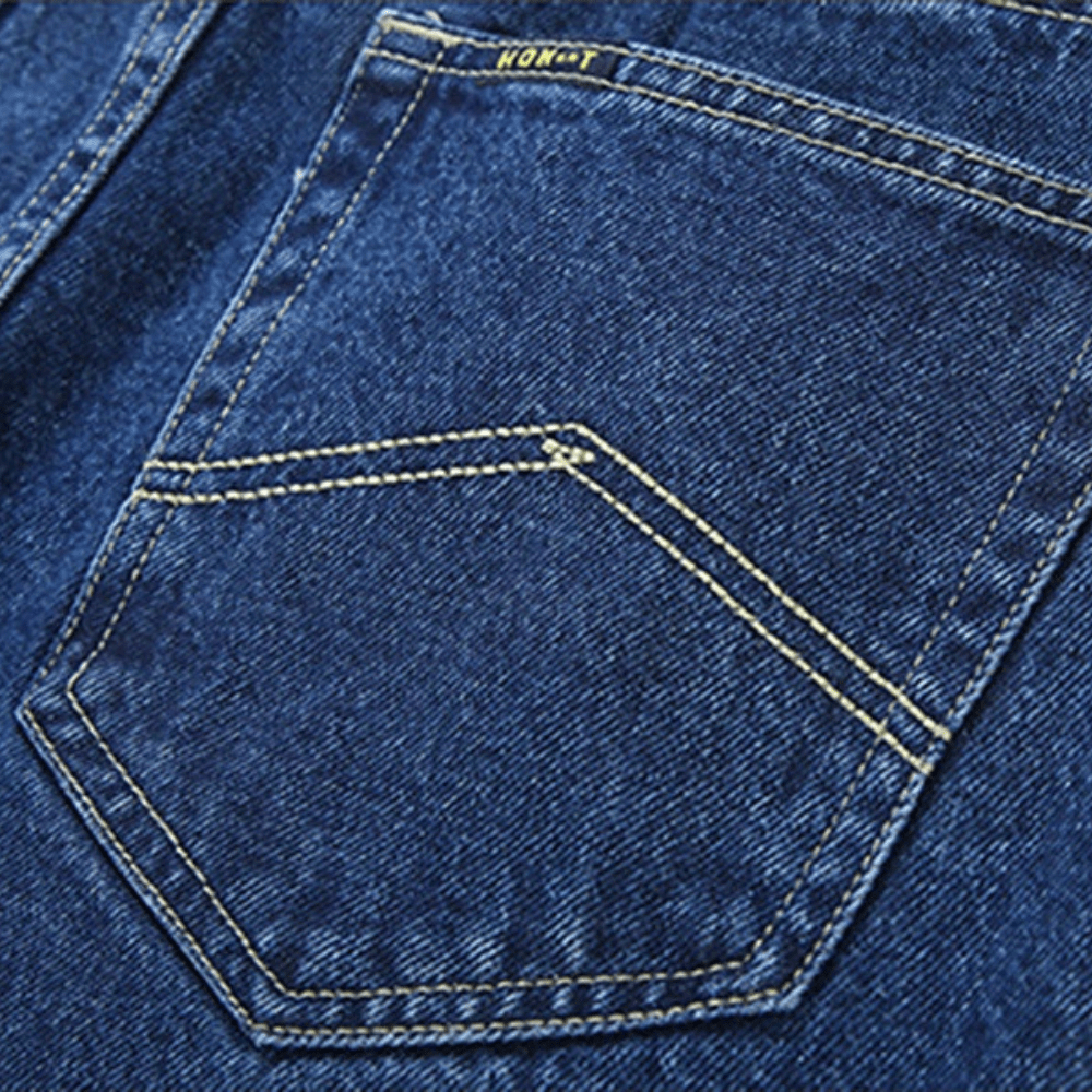 Klassiska raka jeans för män