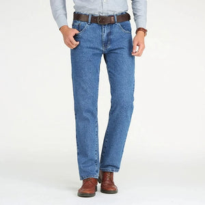 Klassiska raka jeans för män