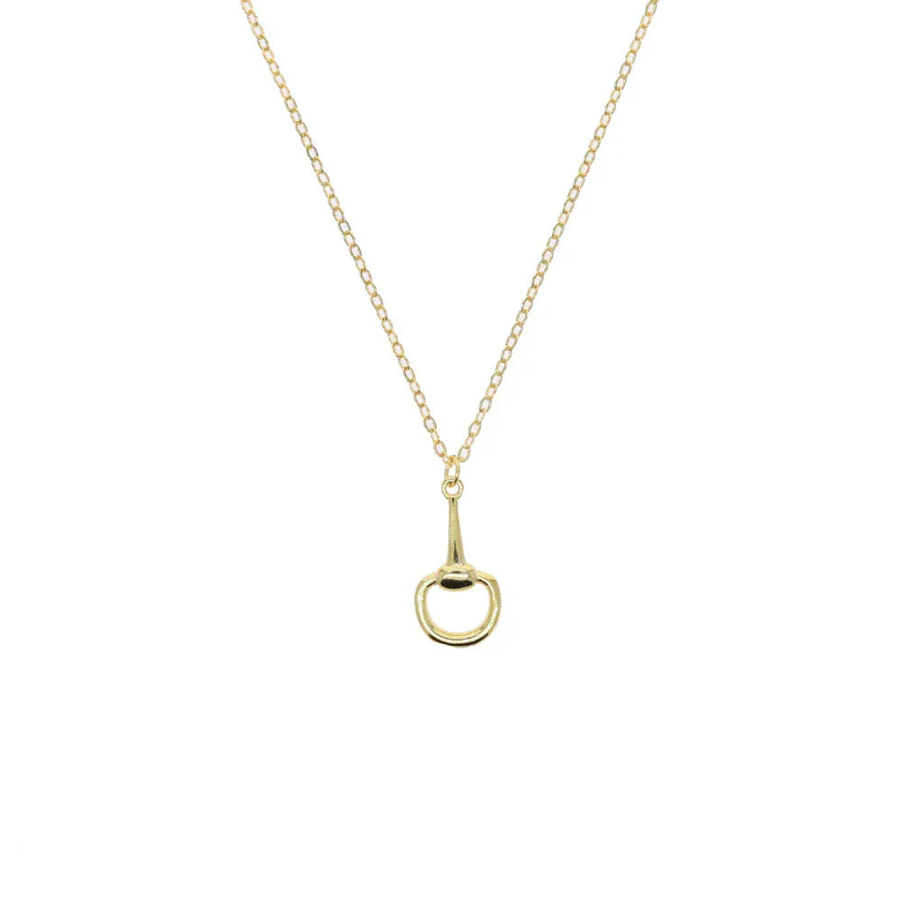 Klassiskt Silverhalsband hästbett Guld / 41cm med 5cm