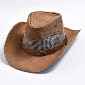 Läder Cowboyhatt