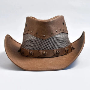 Läder Cowboyhatt