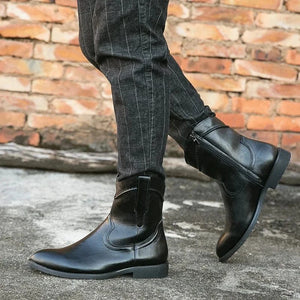 Låga cowboy boots herr
