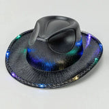 LED Cowboyhatt Svart / One Size
